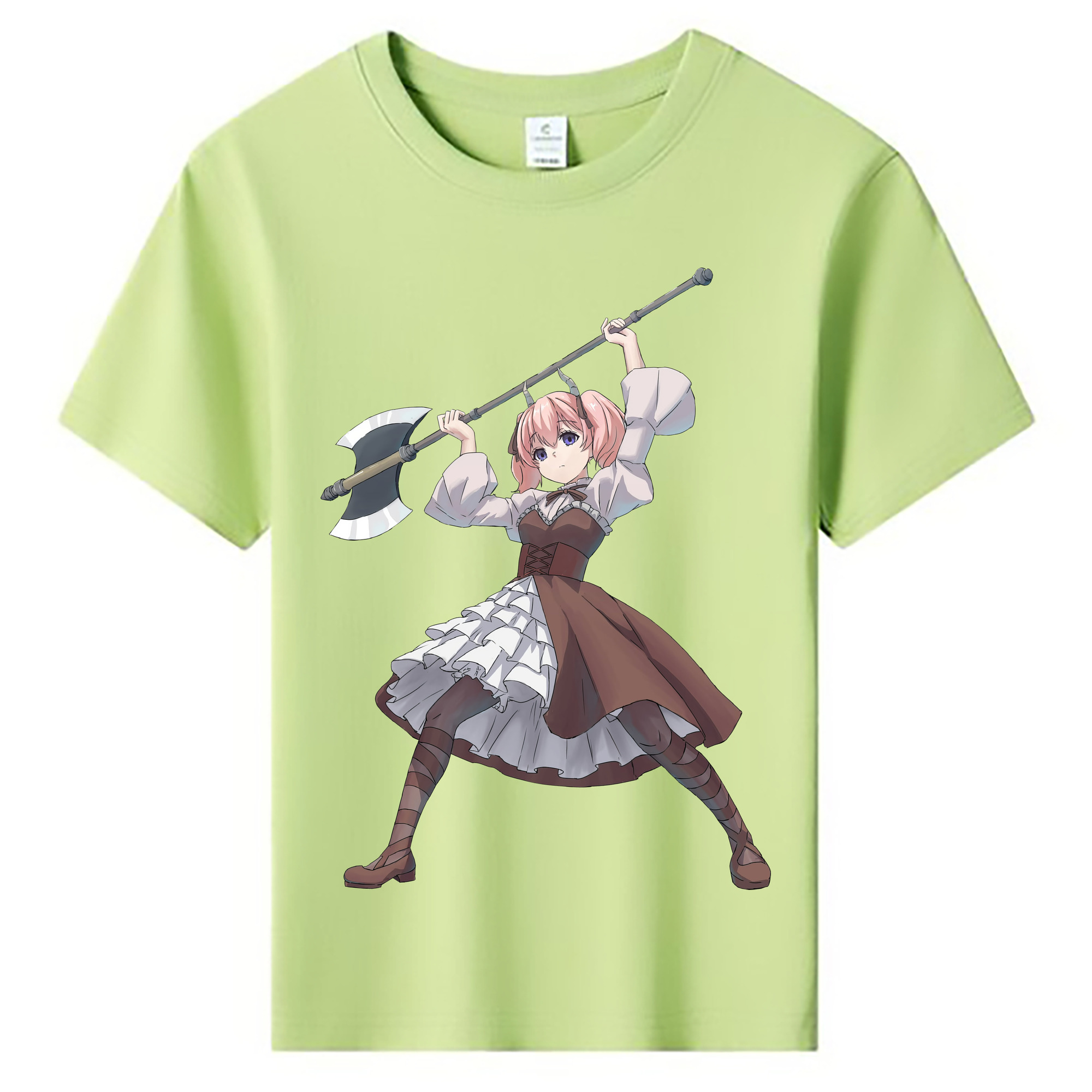 （画像用） 葬送のフリーレン Frieren 綿100％キッズTシャツ（フロントプリント）